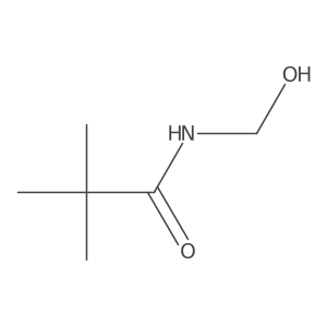 N-(Hydroxymethyl)-2,2-dimethylpropanamide结构式