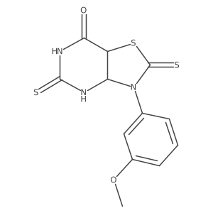 3-(3-methoxyphenyl)-2,5-disulfanylidene-2H,3H,4H,5H,6H,7H-[1,3]thiazolo[4,5-d]pyrimidin-7-one Structure