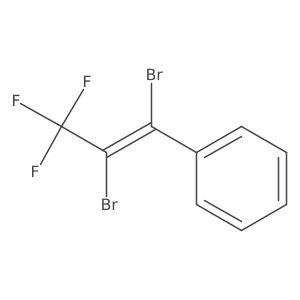 (1,2-Dibromo-3,3,3-trifluoro-1-propen-1-yl)benzene结构式