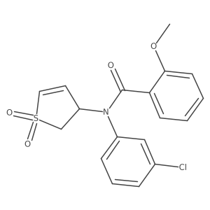 N-(3-chlorophenyl)-N-(1,1-dioxido-2,3-dihydrothien-3-yl)-2-methoxybenzamide Structure