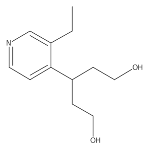 3-(3-Ethylpyridin-4-yl)pentane-1,5-diol结构式