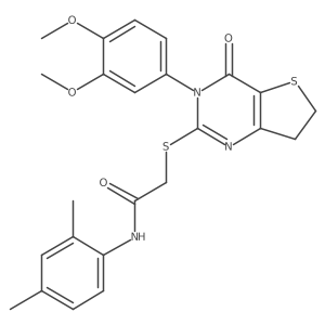 2-((3-(3,4-dimethoxyphenyl)-4-oxo-3,4,6,7-tetrahydrothieno[3,2-d]pyrimidin-2-yl)thio)-N-(2,4-dimethylphenyl)acetamide Structure