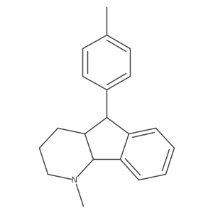 1H-Indeno(1,2-b)pyridine, 2,3,4,4a,5,9b-hexahydro-1-methyl-5-(4-methylphenyl)-, (4a-alpha,5-beta,9b-alpha)-结构式