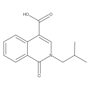 2-(2-Methylpropyl)-1-oxo-1,2-dihydroisoquinoline-4-carboxylic acid结构式