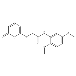 N-(2,5-dimethoxyphenyl)-2-((5-oxo-4,5-dihydro-1,2,4-triazin-3-yl)thio)acetamide Structure