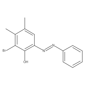 2-bromo-3,4-dimethyl-6-[(E)-phenyldiazenyl]phenol结构式
