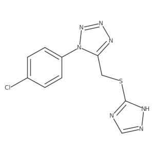 1-(4-chlorophenyl)-5-[(4H-1,2,4-triazol-3-ylsulfanyl)methyl]-1H-tetrazole Structure
