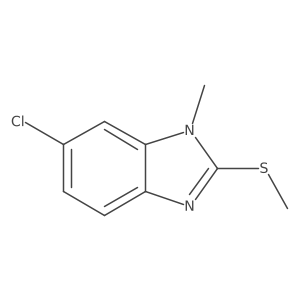 6-chloro-1-methyl-2-(methylthio)-1H-benzo[d]imidazole Structure