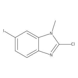 2-Chloro-6-iodo-1-methyl-1H-benzo[d]imidazole结构式