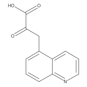 2-Oxo-3-(5-quinolyl)propanoic Acid Structure