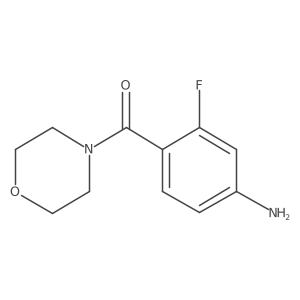 3-Fluoro-4-(morpholine-4-carbonyl)aniline结构式