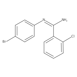 N-(4-Bromophenyl)-2-chlorobenzenecarboximidamide结构式