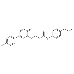 4-(3-(4-chlorophenyl)-6-oxopyridazin-1(6H)-yl)-N-(4-ethoxyphenyl)butanamide结构式