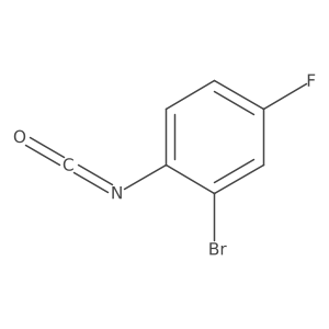 2-Bromo-4-fluoro-1-isocyanatobenzene Structure