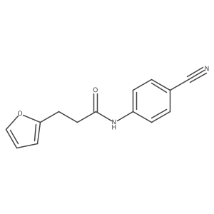 N-(4-cyanophenyl)-3-(furan-2-yl)propanamide Structure