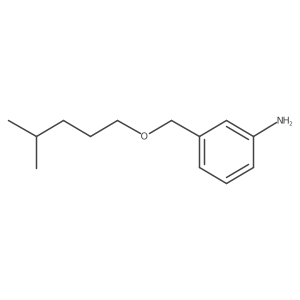 3-{[(4-Methylpentyl)oxy]methyl}aniline Structure