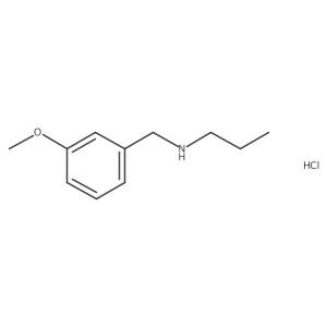 N-(3-Methoxybenzyl)-1-propanamine hydrochloride结构式