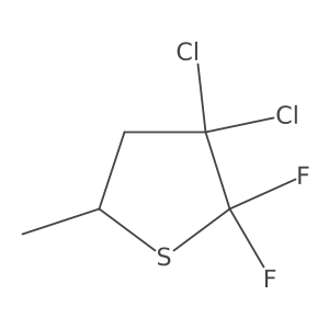 3,3-Dichloro-2,2-difluoro-5-methylthiolane Structure