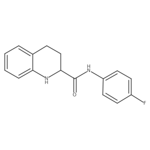 N-(4-fluorophenyl)-1,2,3,4-tetrahydroquinoline-2-carboxamide Structure