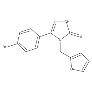 5-(4-bromophenyl)-1-(2-furylmethyl)-1H-imidazole-2-thiol Structure