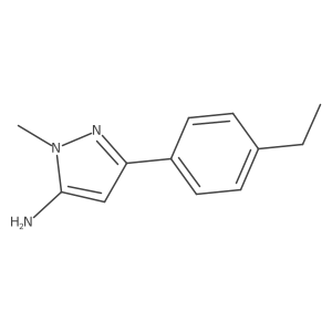3-(4-Ethylphenyl)-1-methyl-1H-pyrazol-5-amine结构式