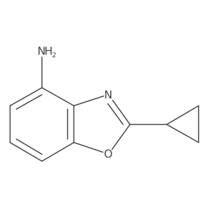 2-Cyclopropyl-4-benzoxazolamine Structure
