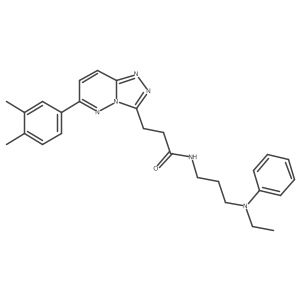 3-[6-(3,4-dimethylphenyl)-[1,2,4]triazolo[4,3-b]pyridazin-3-yl]-N-{3-[ethyl(phenyl)amino]propyl}propanamide Structure