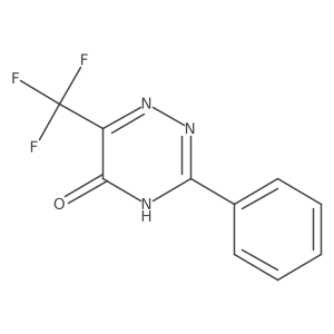 3-Phenyl-6-(trifluoromethyl)-1,2,4-triazin-5-ol结构式