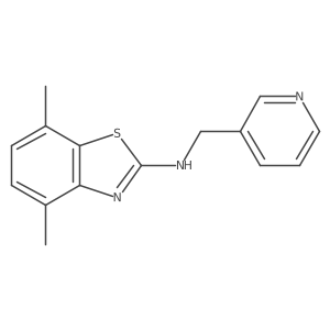4,7-dimethyl-N-(pyridin-3-ylmethyl)benzo[d]thiazol-2-amine Structure