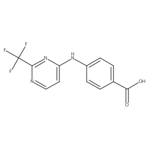 4-{[2-(Trifluoromethyl)pyrimidin-4-yl]amino}benzoic acid Structure