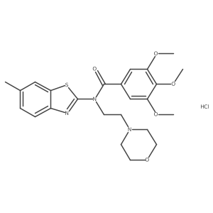 3,4,5-trimethoxy-N-(6-methylbenzo[d]thiazol-2-yl)-N-(2-morpholinoethyl)benzamide hydrochloride Structure
