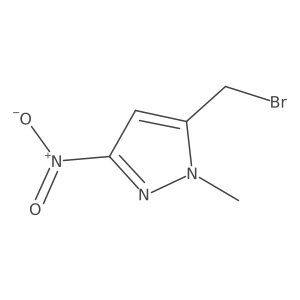 5-(Bromomethyl)-1-methyl-3-nitro-1H-pyrazole Structure