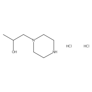 (R)-1-(piperazin-1-yl)propan-2-ol dihydrochloride结构式