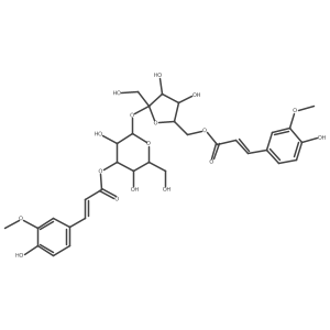 3',6-di-O-feruloylsucrose结构式