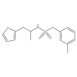 N-(1-(furan-2-yl)propan-2-yl)-1-(m-tolyl)methanesulfonamide结构式