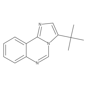 3-Tert-butylimidazo[1,2-c]quinazoline结构式