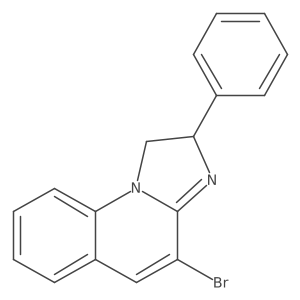 (2S)-4-bromo-2-phenyl-1,2-dihydroimidazo[1,2-a]quinoline结构式