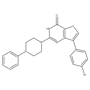 7-(4-bromophenyl)-2-(4-phenylpiperazin-1-yl)thieno[3,2-d]pyrimidin-4(3H)-one Structure
