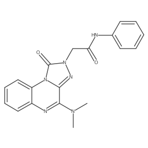2-(4-(dimethylamino)-1-oxo-[1,2,4]triazolo[4,3-a]quinoxalin-2(1H)-yl)-N-phenylacetamide结构式