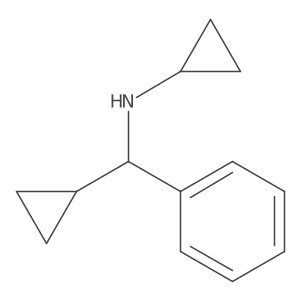N-[cyclopropyl(phenyl)methyl]cyclopropanamine结构式