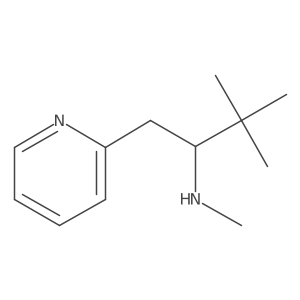 [3,3-Dimethyl-1-(pyridin-2-yl)butan-2-yl](methyl)amine结构式