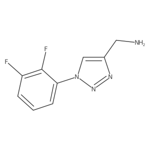 [1-(2,3-difluorophenyl)-1H-1,2,3-triazol-4-yl]methanamine Structure