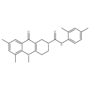 N-(2,4-dimethylphenyl)-5,6,8-trimethyl-10-oxo-3,4,5,10-tetrahydrobenzo[b][1,6]naphthyridine-2(1H)-carboxamide结构式