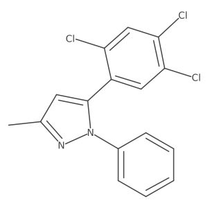 3-Methyl-1-phenyl-5-(2,4,5-trichlorophenyl)-1H-pyrazole Structure