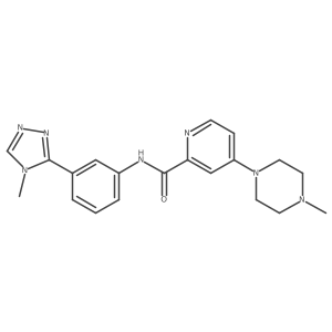 N-(3-(4-methyl-4H-1,2,4-triazol-3-yl)phenyl)-4-(4-methylpiperazin-1-yl)picolinamide Structure