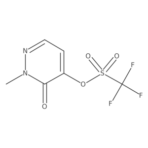 (2-Methyl-3-oxopyridazin-4-yl) trifluoromethanesulfonate结构式