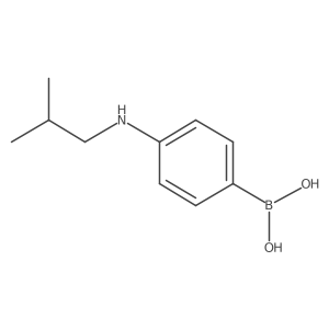 [4-(2-Methylpropylamino)phenyl]boronic acid Structure
