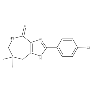 2-(4-chlorophenyl)-7,7-dimethyl-5,6,7,8-tetrahydroimidazo[4,5-c]azepin-4(1H)-one Structure