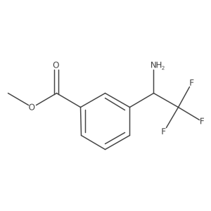 Methyl 3-(1-amino-2,2,2-trifluoroethyl)benzoate结构式