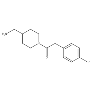 ({1-[(4-Bromophenyl)acetyl]piperidin-4-yl}methyl)amine结构式
